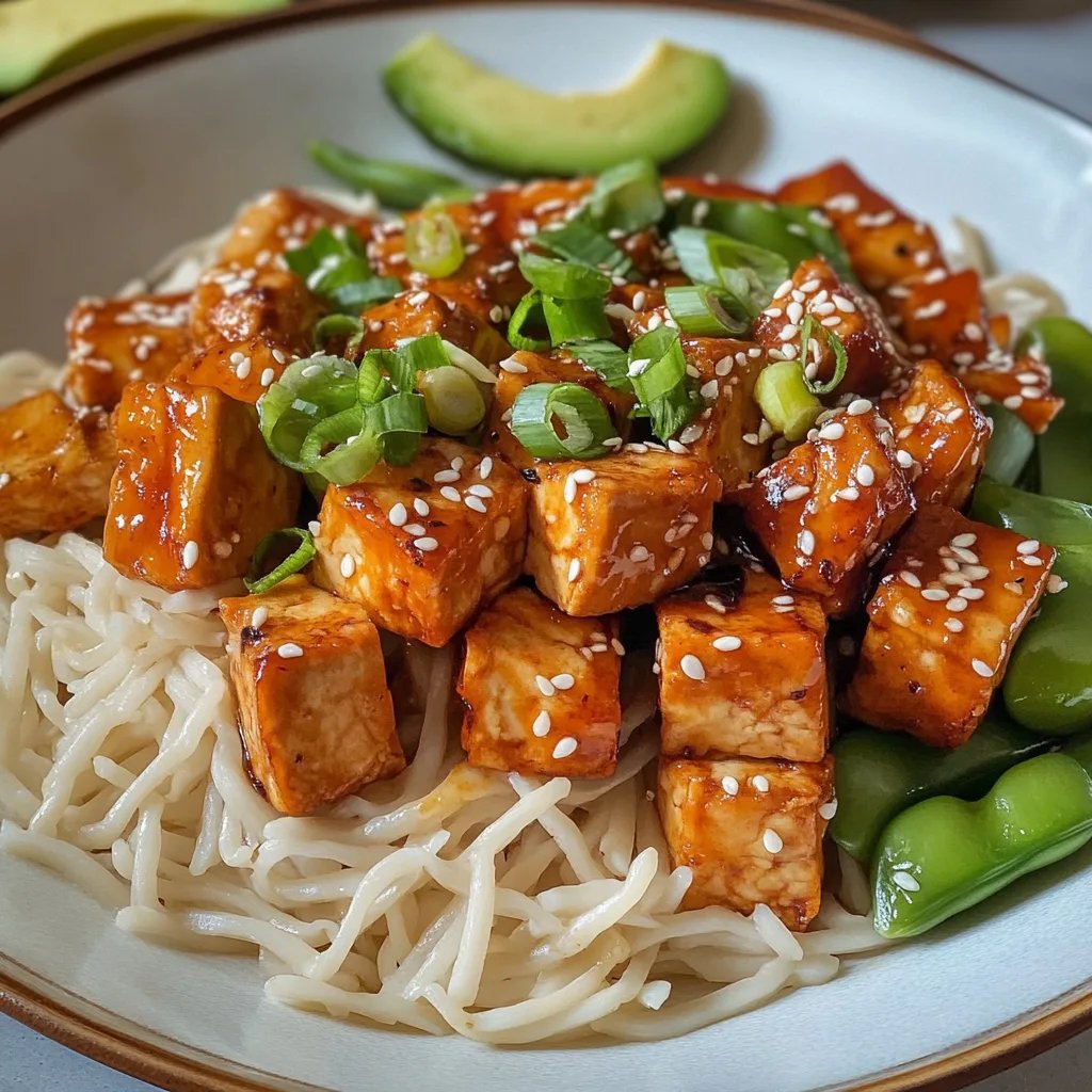Knuspriger Klebriger Tofu
