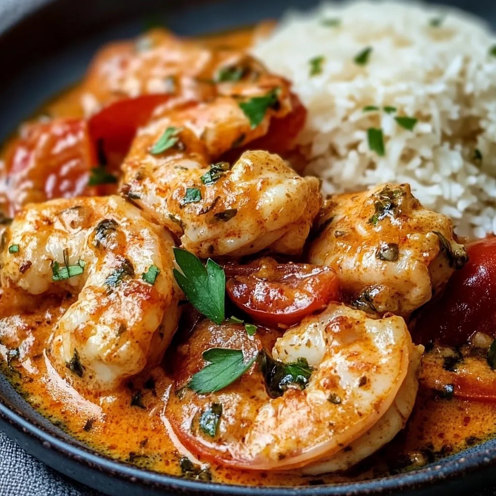 Tomatiges Hähnchen mit Reis