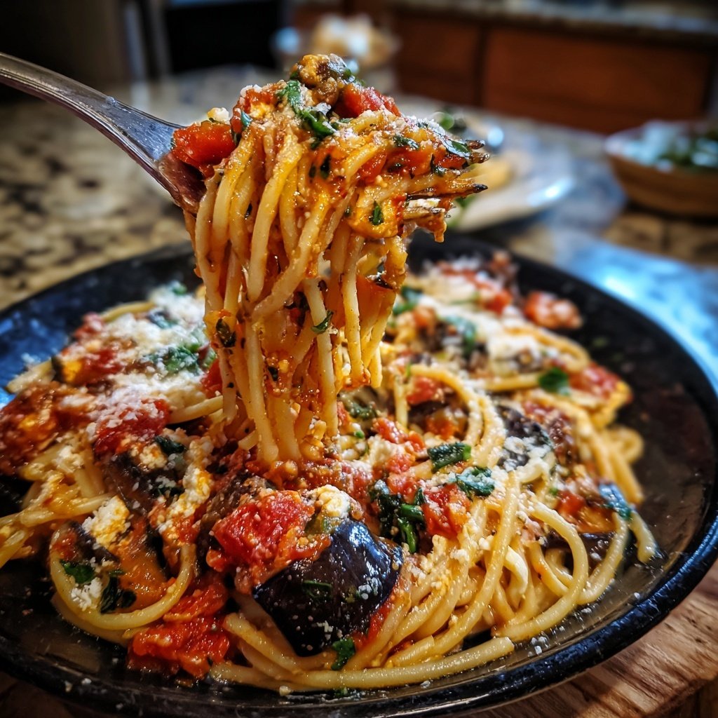 Internationale Küche Italienische Pasta alla Norma