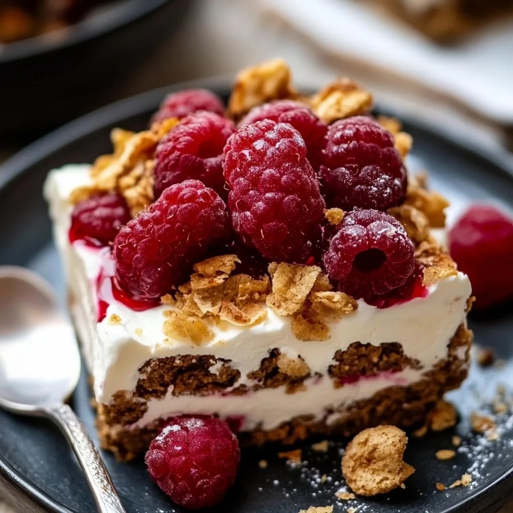 Spekulatius-Tiramisu mit Himbeeren