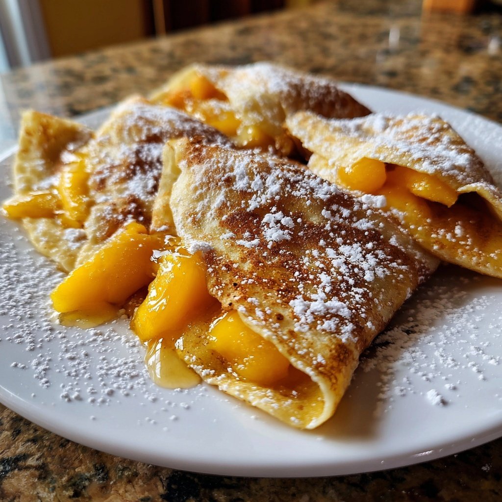 Pfannkuchen mit Mango