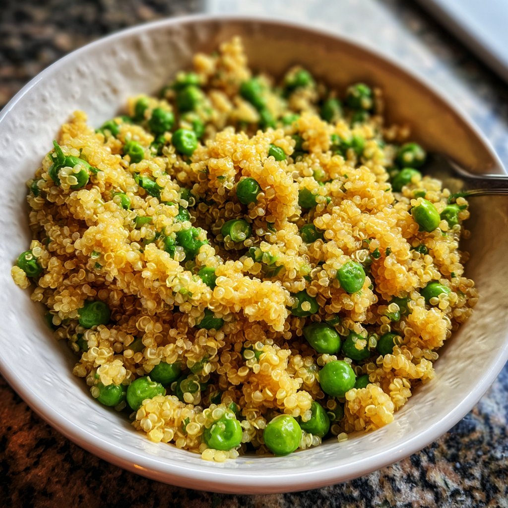 Quinoa mit Erbsen