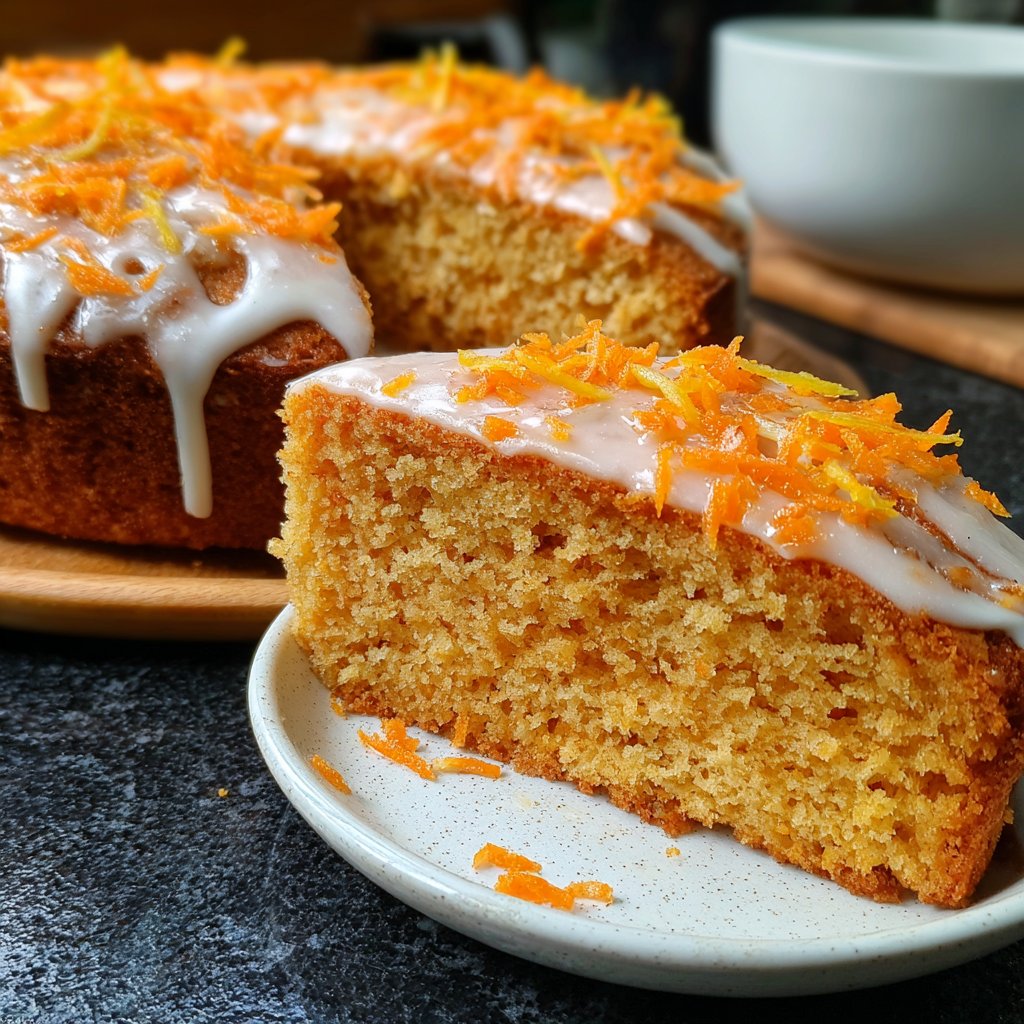 Karottenkuchen Mit Zitronenglasur