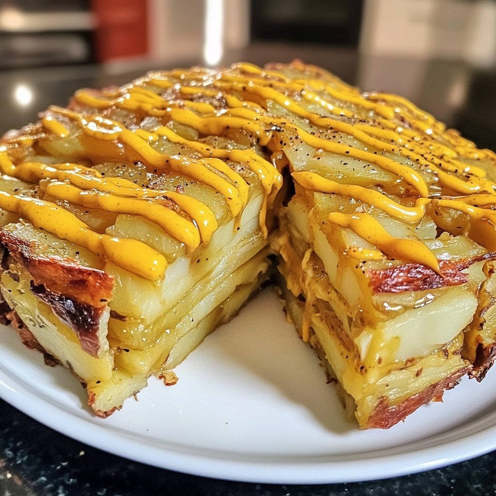 Kartoffelauflauf mit Senfsauce