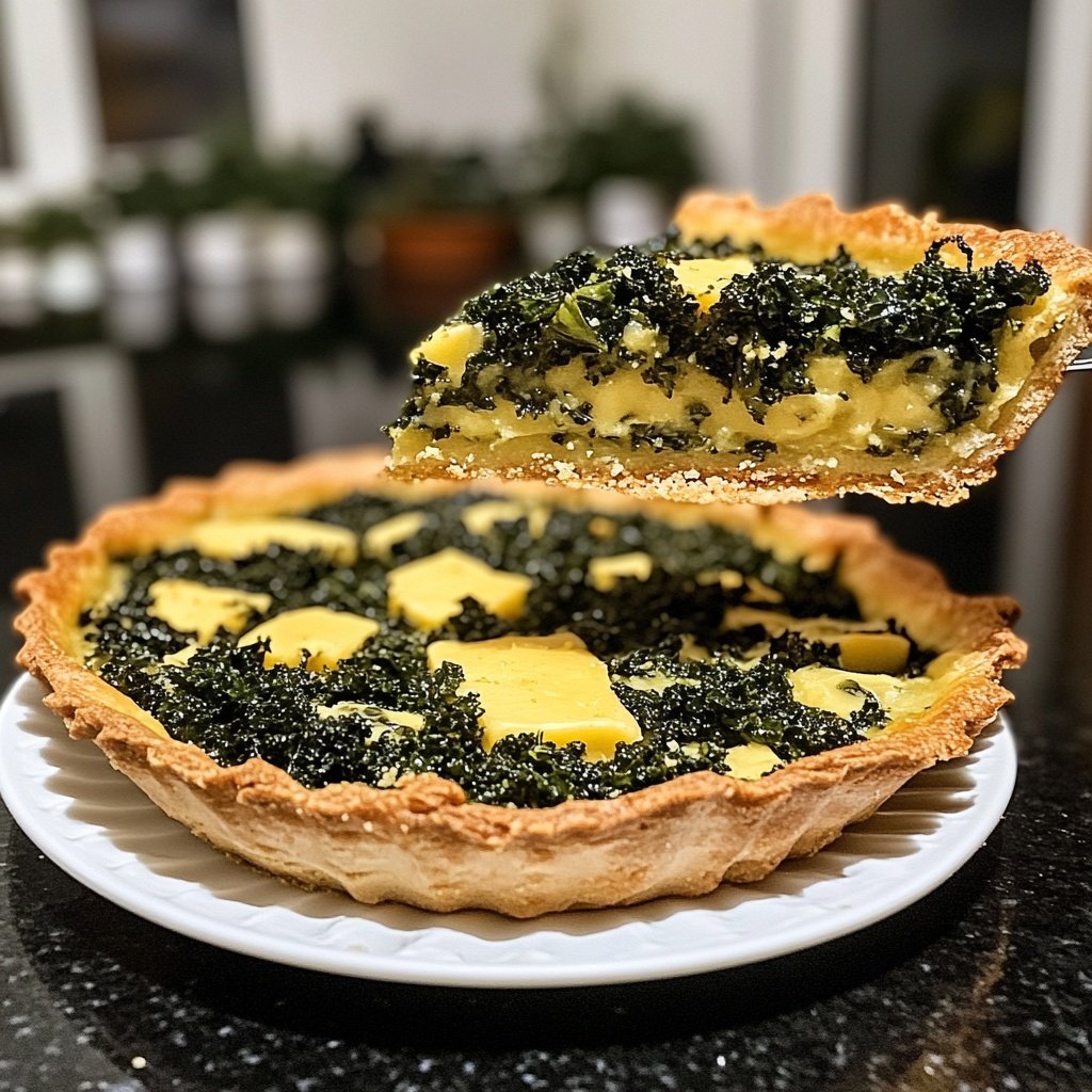 Schwarzkohl-Zitronen-Quiche – einfaches Rezept