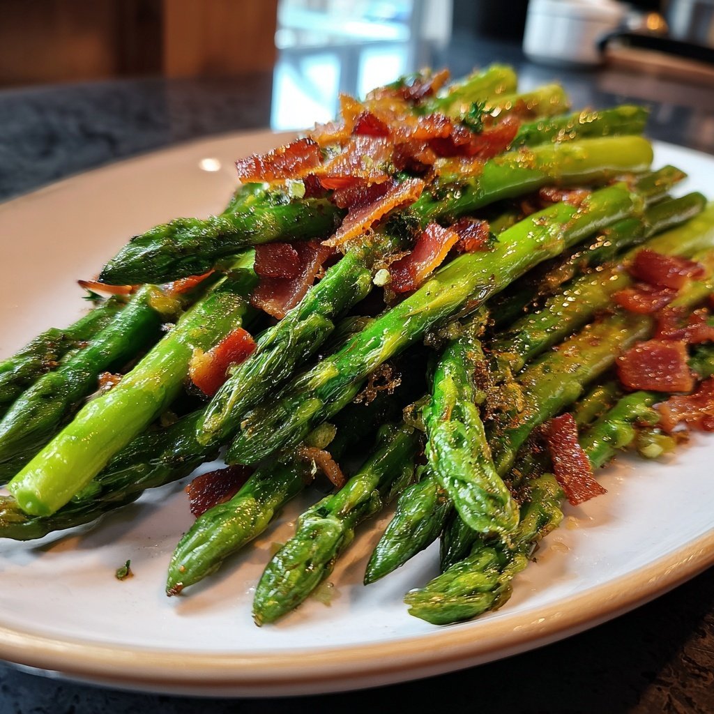Grüner Spargel Mit Schinken