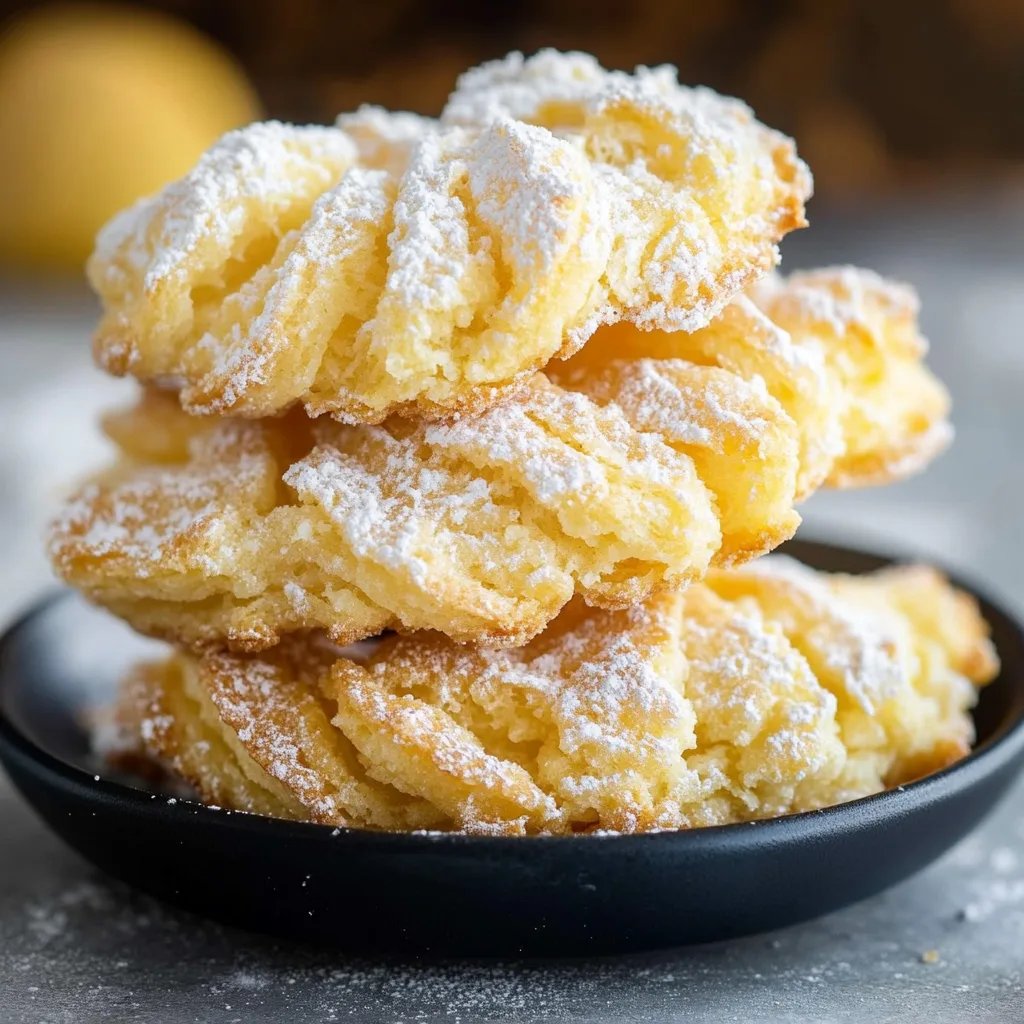 Zitronen-Crinkle-Kekse