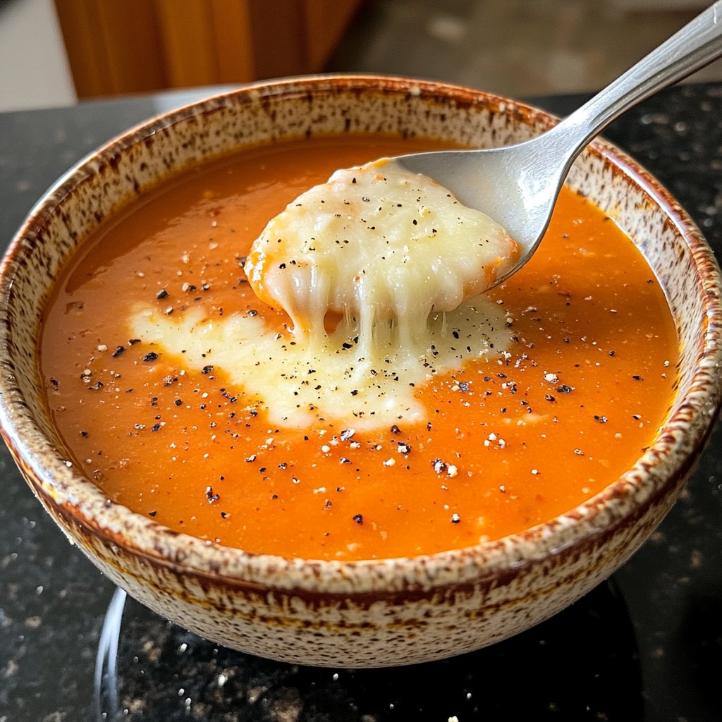 Tomatensuppe mit Parmesan
