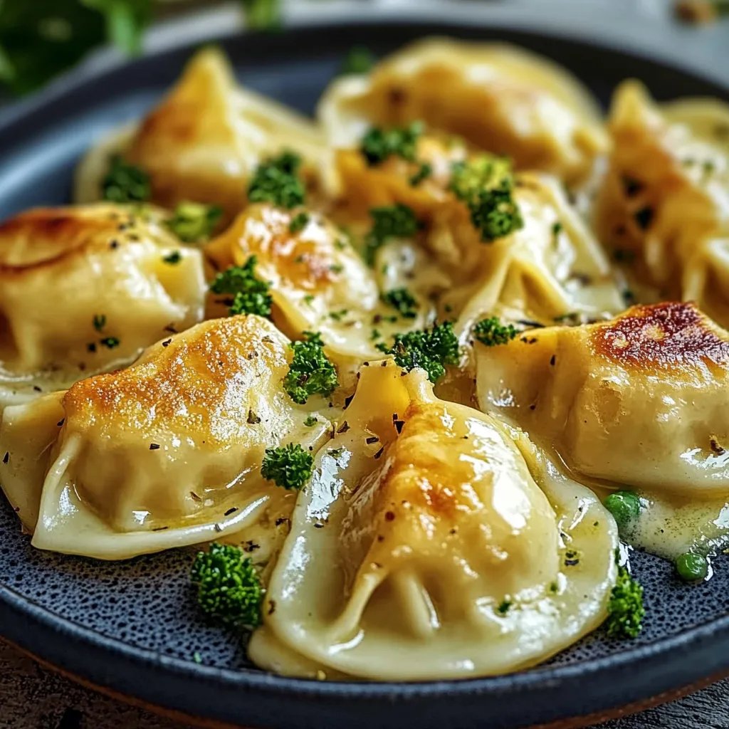 Käse-Sahne-Maultaschen