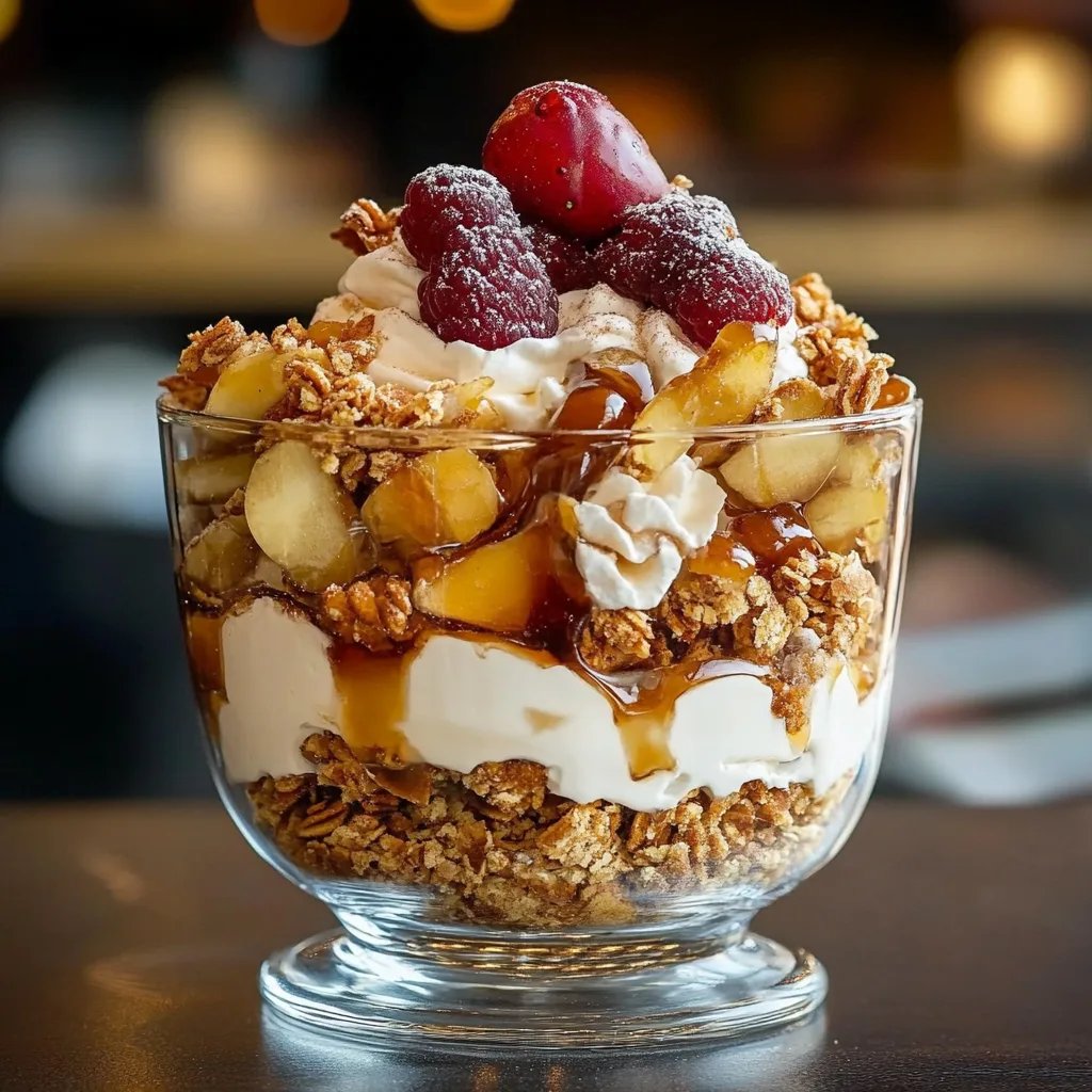 Bratapfel Karamell Trifle