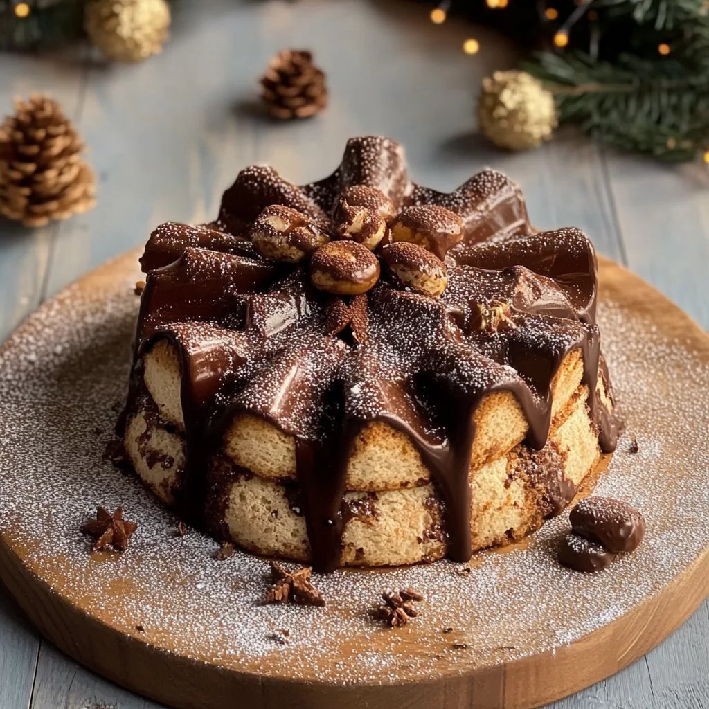 Nutella-Schokoladen-Weihnachtsbaum