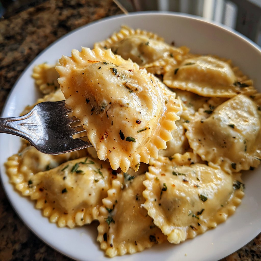 Herzförmige Ravioli mit Ricottafüllung
