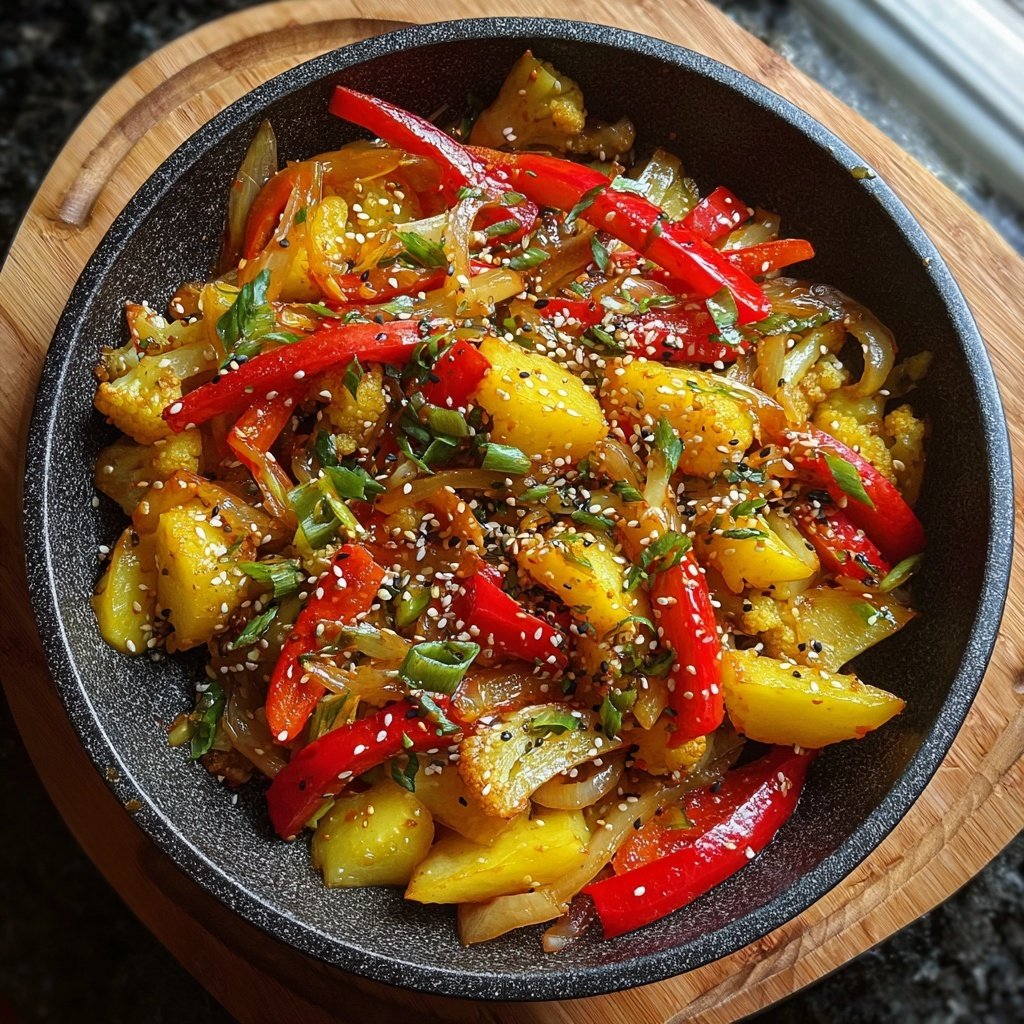 Blumenkohl Pfanne Asiatisch