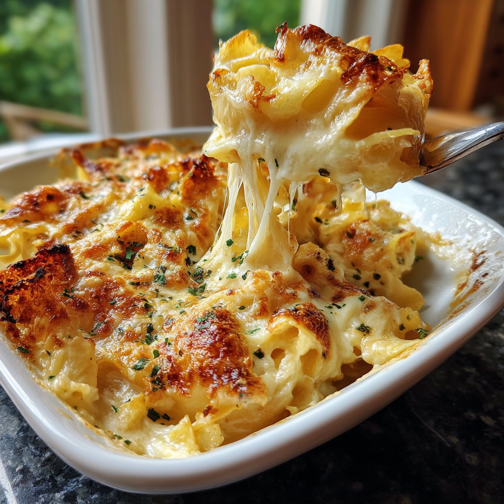 Nudelauflauf mit Käse