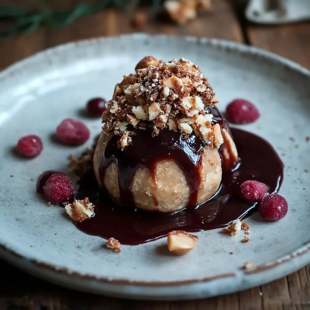 Lebkuchenknödel mit Nougat