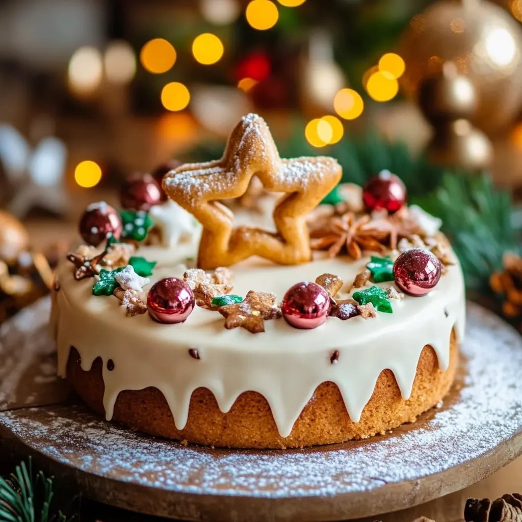 Weihnachtlicher Lebkuchen-Käsekuchen