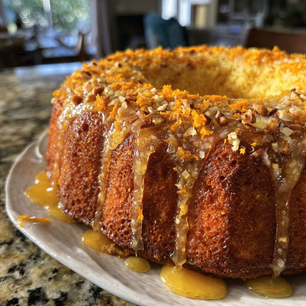 Saftiger Karottenkuchen Mit Orangenabrieb